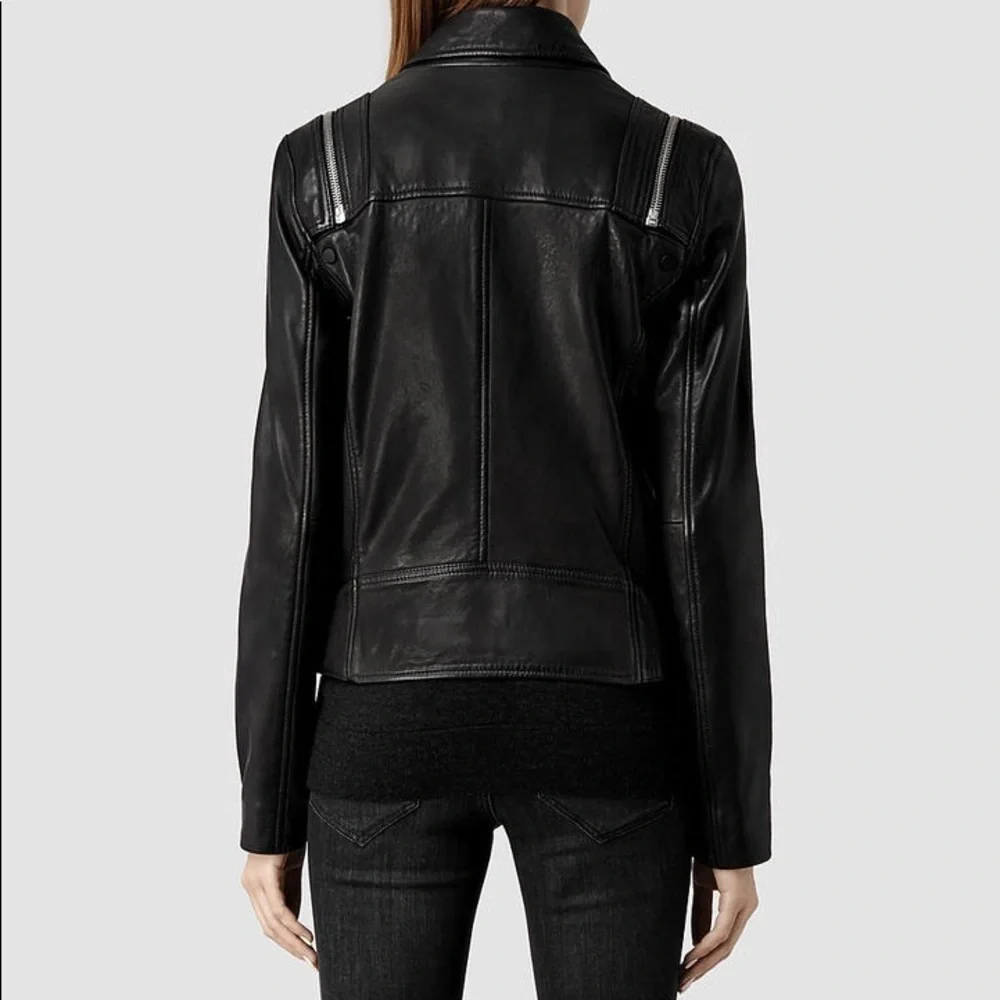 All Saints Range Biker Leather Jacket - like new! - Picture 3 of 6
